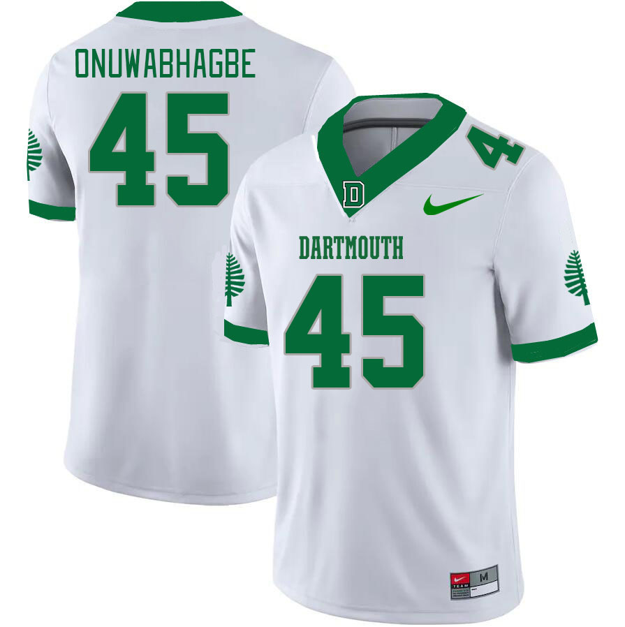 Men-Youth #45 Joe Onuwabhagbe Dartmouth Big Green 2023 College Football Jerseys Stitched Sale-White